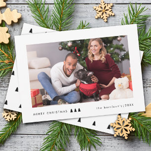 Cartão De Festividades Foto de Árvore Moderna