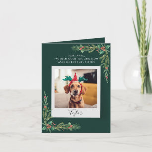 Cartão De Festividades Foto de cachorro moderno Script Cachorro engraçado