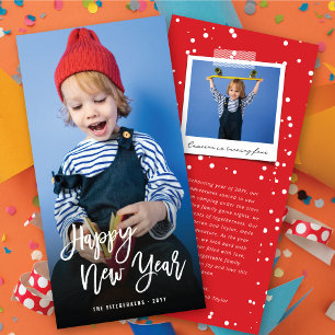 Cartão De Festividades Foto de caligrafia de script de pincel de feliz an