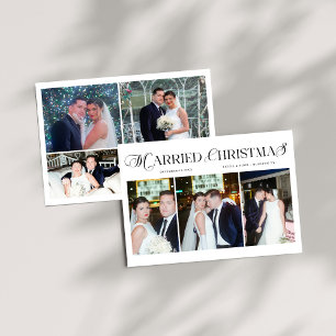 Cartão De Festividades Foto de Casais recém-casados e brilhantes Natal
