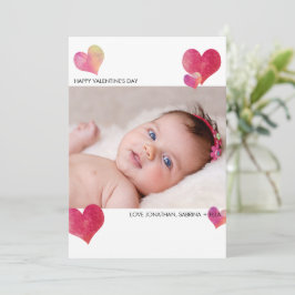 Cartão De Festividades Foto de coração de Namorados d'água feliz