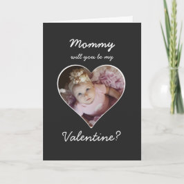 Cartão De Festividades Foto de coração Você será meu Namorados