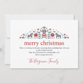 Cartão De Festividades Foto de Dala Horse, do Folheto Escandinavo