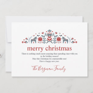 Cartão De Festividades Foto de Dala Horse, do Folheto Escandinavo