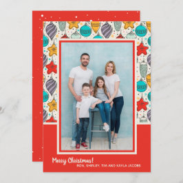 Cartão De Festividades Foto de enfeites de natal