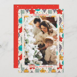 Cartão De Festividades Foto de enfeites de natal