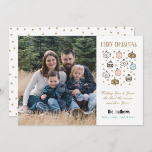 Cartão De Festividades Foto de Enfeites de natal e estrelas