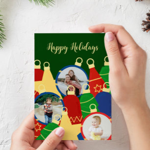 Cartão De Festividades Foto de Enfeites de natal Retroativos