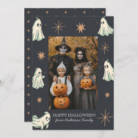 Foto de família assustadora de Halloween Fantasma