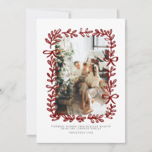 Foto de Família de Natal Desenhada à Mão com Capri