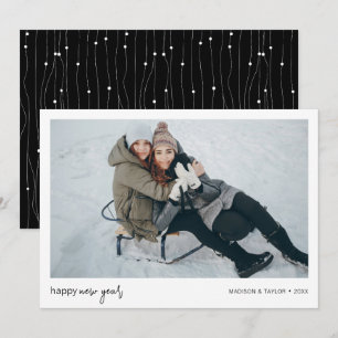 Cartão De Festividades Foto de Feliz ano novo minimalista