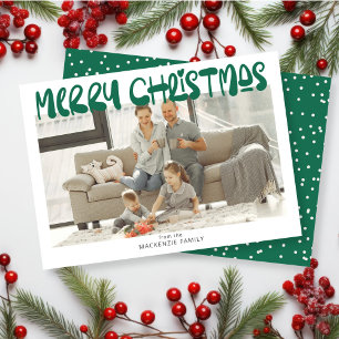 Cartão De Festividades Foto de Feliz Natal Personalizada