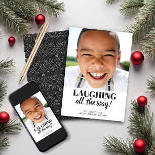 Cartão De Festividades Foto de Feriado Abstrata Minimalista Moderna