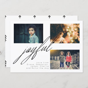 Cartão De Festividades Foto de Feriado Simples Personalizada