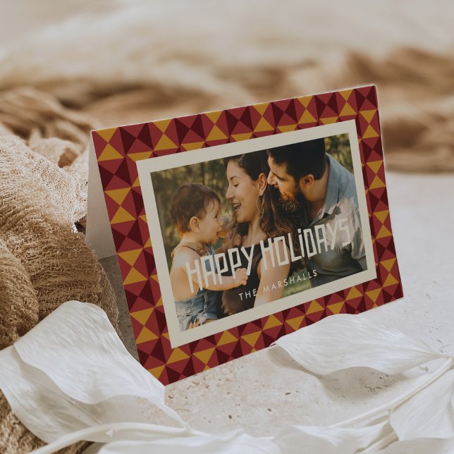 Cartão De Festividades Foto de feriados felizes do Meio século Retro (Criador carregado)