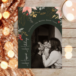 Cartão De Festividades Foto de Feriados Mais Felizes do Feriado Floral de