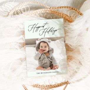 Cartão De Festividades Foto de Feriados Mais Felizes do Verde Botânico Mo