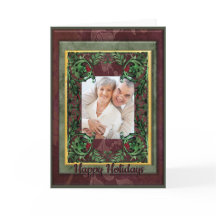 Foto de férias personalizada com flores vintage