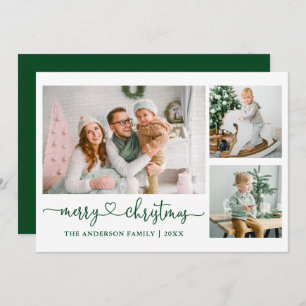 Cartão De Festividades Foto de Foto de Cartaz Verde de Natal 3