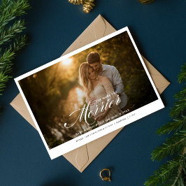 Cartão De Festividades Foto de gravidez elegante O Mais Quanto Melhor