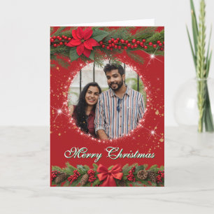 Cartão De Festividades Foto de Grinalda de Natal