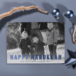 Cartão De Festividades Foto de Hanukkah Blues moderno