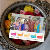 Foto de Lanternas Multicoloridas Feliz Diwali