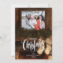 Foto de lareira de inverno rústico de Natal