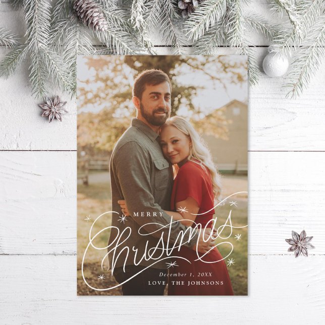 Cartão De Festividades Foto de Lettering de Natal (Criador carregado)