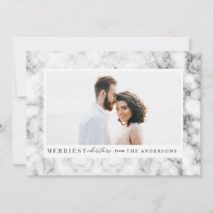 Cartão De Festividades Foto de mármore de Natal