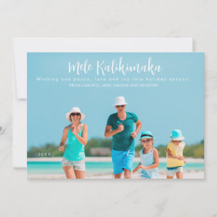 Cartão De Festividades Foto de Mele Kalikimaka Natal 