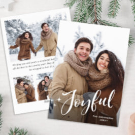 Cartão De Festividades Foto de Natal 5 Simples Elegante Minimalista