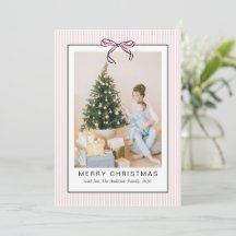 Foto de Natal Alegre com Laço Rosa Fofo e Sedutor 