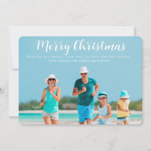 Cartão De Festividades Foto de Natal Alegre Natal