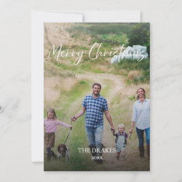 Cartão De Festividades Foto de Natal Caprichosa