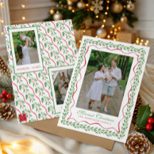 Foto de Natal com Azevinho em Aquarela