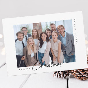 Cartão De Festividades Foto de Natal da Empresa Profissional Personalizad