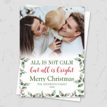 Foto de Natal da Família Alegre Divertida e Brilha