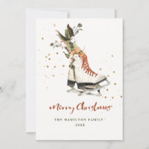 Foto de Natal da Família Vintage Greenery