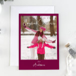 Cartão De Festividades Foto de Natal da Modern Trendy<br><div class="desc">Cartão de Férias de Natal de Tendência Moderna</div>
