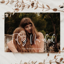 Foto de Natal de Feliz Navidad Branca Moderno