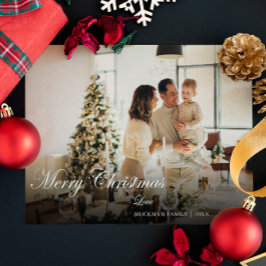 Cartão De Festividades Foto de Natal de Na moda moderno