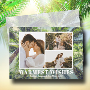 Cartão De Festividades Foto de Natal de Palmeiras Tropicais