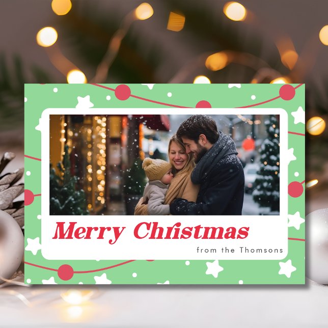 Cartão De Festividades Foto de natal doce de natal (Criador carregado)