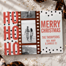 Foto de Natal em Faixa de Filme Ho Ho Ho Maximalis