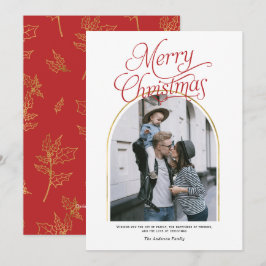 Cartão De Festividades Foto de Natal feliz com arca moderna