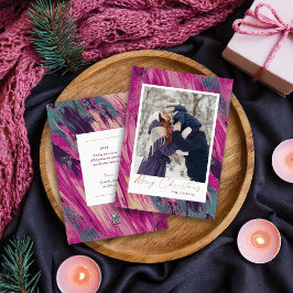 Cartão De Festividades Foto de Natal Feliz e abstrato