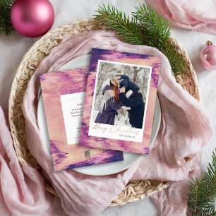 Cartão De Festividades Foto de Natal Feliz e abstrato