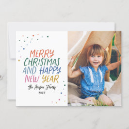 Cartão De Festividades Foto de Natal feliz e alegre da neve