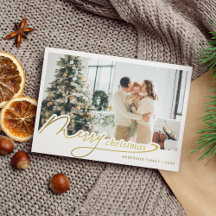 Foto de Natal Mal Dourada e Elegante minimalista